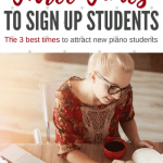 The best dates to advertise to new students
