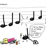 Music-themed caartoon