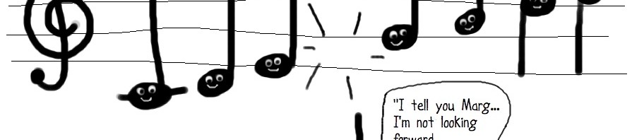 Music-themed caartoon