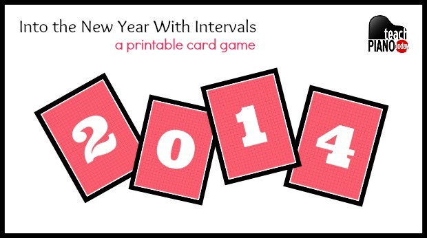 Piano Interval Card Game Image