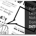 Piano lesson notes done different