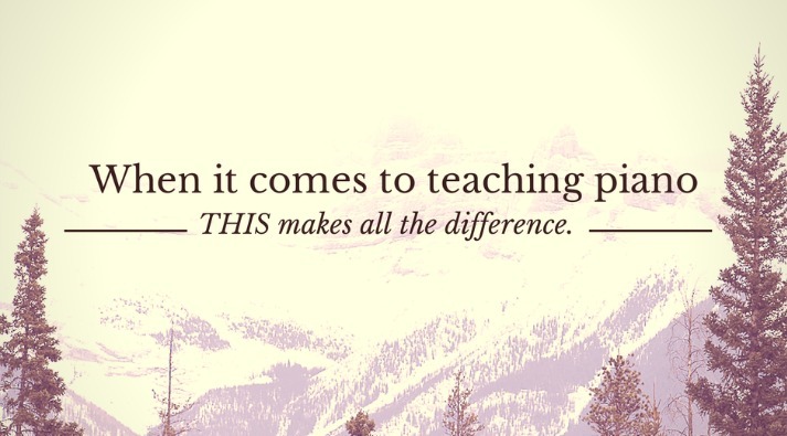 Piano Teaching Purpose