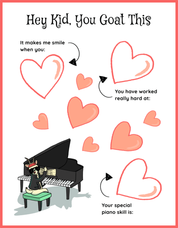 Targeted Praise and Assessment For Piano Students