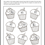 Cupcake Note Reading Coloring