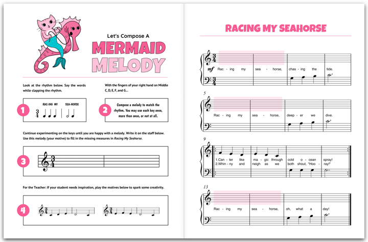 Primer Piano Mermaid Composing