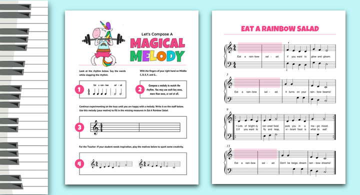 Unicorn Composing For Piano Students