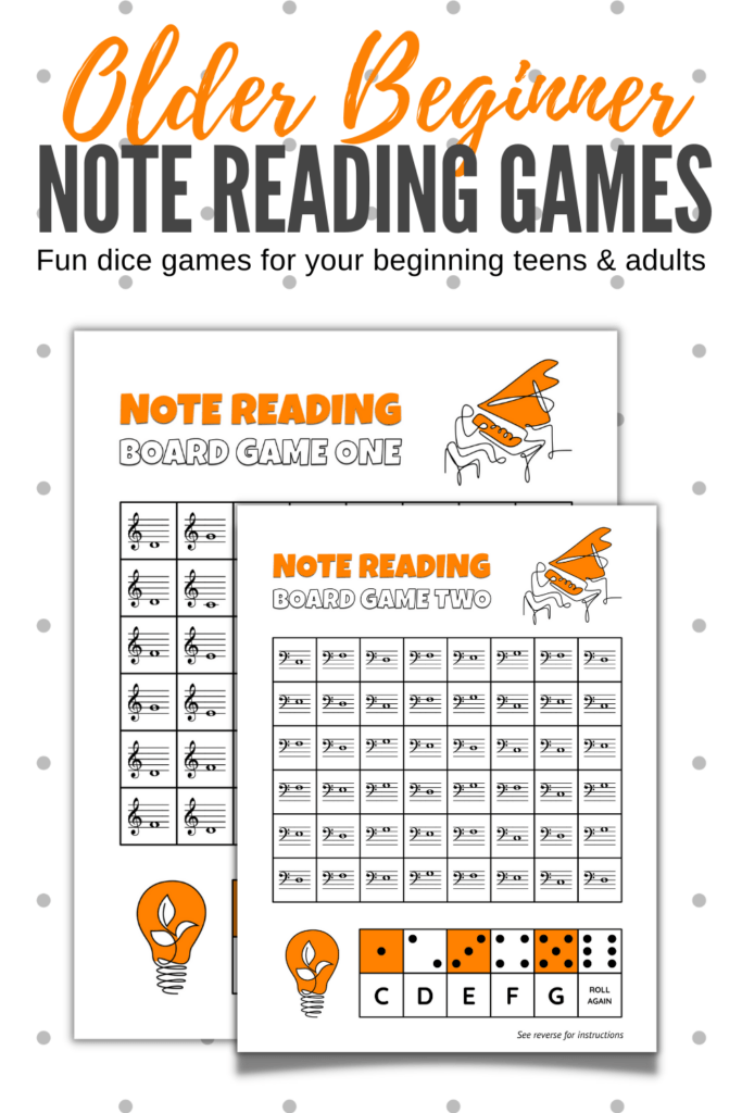 Print These Piano Games For Beginning Teens And Adults