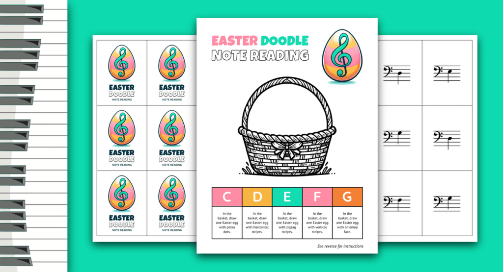 Easter Doodle: A Draw-It Easter Note Reading Printable