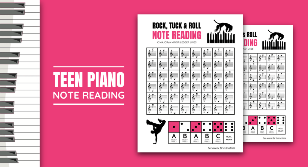 teen ledger line piano game