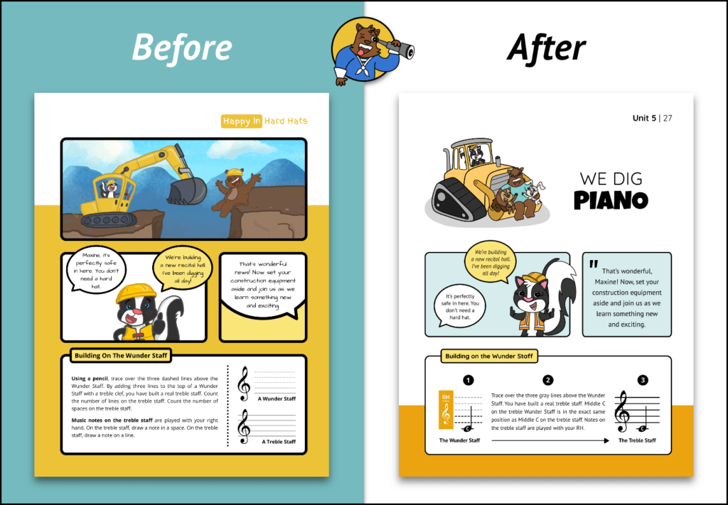 WunderKeys Primer Piano Book One - Theory Pages