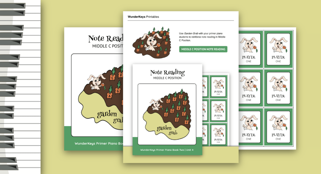 Middle C Position note reading game