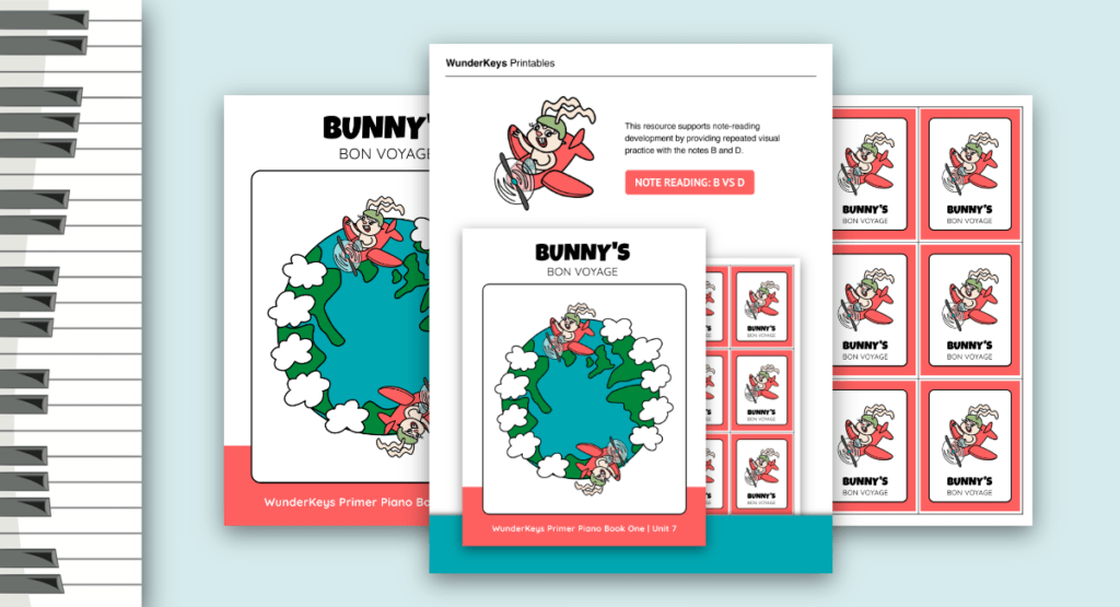 piano board game for Easter