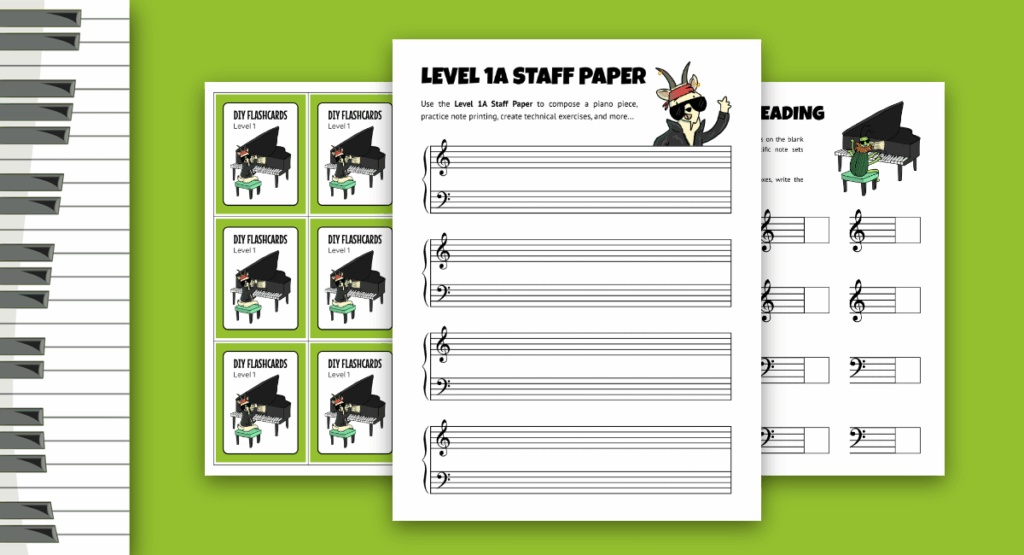 Customizable Piano Teaching Printables